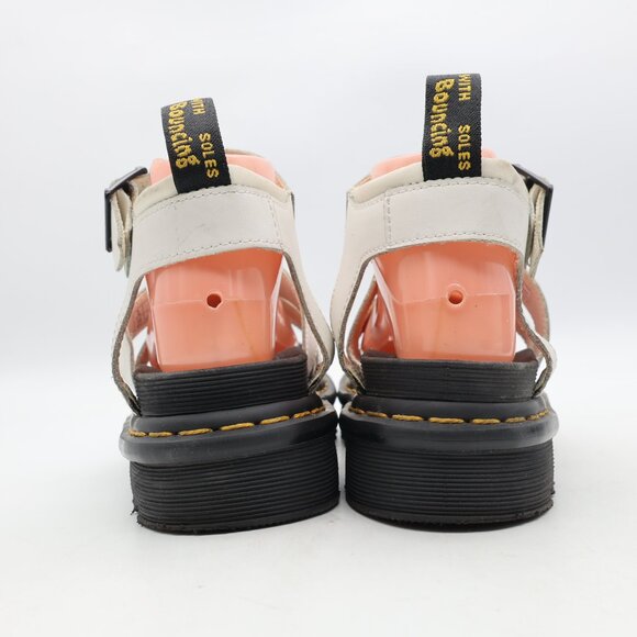 Dr. Martens Blaire Women's US Size 7 White Hydro Leather Platform Sandals - Picture 5 of 11